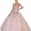 Formal Gowns May Queen - LK129 Embellished Sweetheart Ballgown
