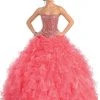 May Queen - LK41 Strapless Semi-Sweetheart Evening Gown