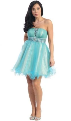 May Queen - MQ 698 Bejeweled Modified Straight A-line Cocktail Dress Cocktail Dresses 18 May Queen - MQ 698 Bejeweled Modified Straight A-line Cocktail Dress Cocktail Dresses