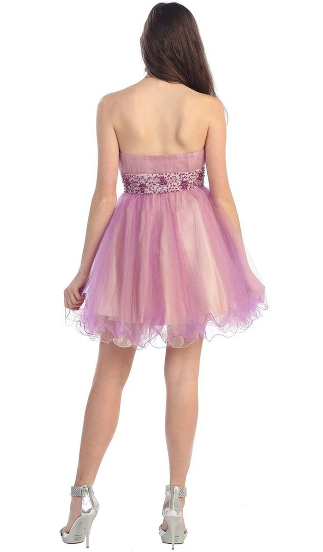 May Queen - MQ 698 Bejeweled Modified Straight A-line Cocktail Dress Cocktail Dresses 5 May Queen - MQ 698 Bejeweled Modified Straight A-line Cocktail Dress Cocktail Dresses