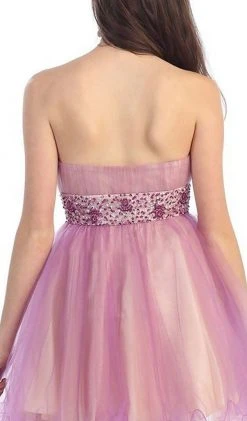 May Queen - MQ 698 Bejeweled Modified Straight A-line Cocktail Dress Cocktail Dresses 14 May Queen - MQ 698 Bejeweled Modified Straight A-line Cocktail Dress Cocktail Dresses