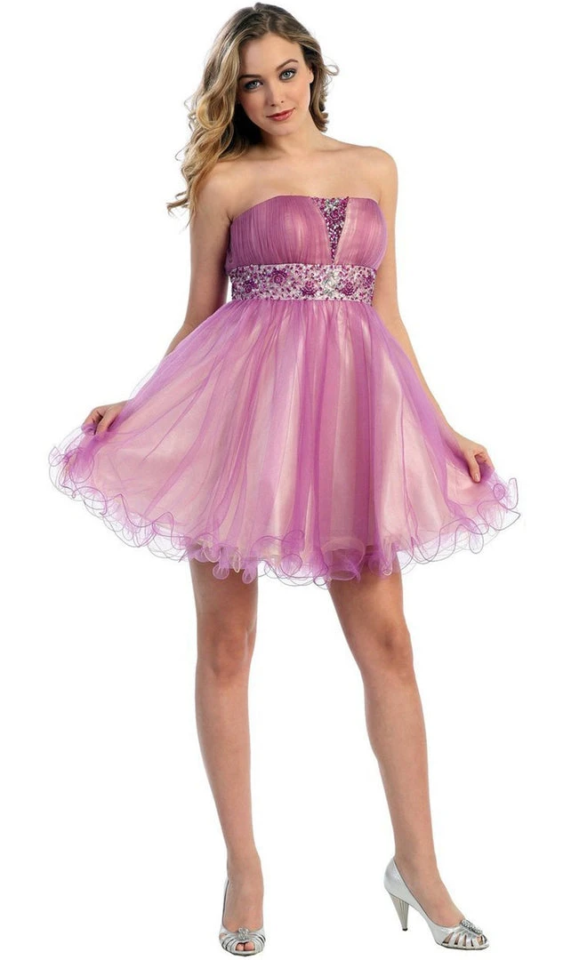 May Queen - MQ 698 Bejeweled Modified Straight A-line Cocktail Dress Cocktail Dresses 8 May Queen - MQ 698 Bejeweled Modified Straight A-line Cocktail Dress Cocktail Dresses