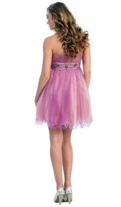 May Queen - MQ 698 Bejeweled Modified Straight A-line Cocktail Dress Cocktail Dresses 17 May Queen - MQ 698 Bejeweled Modified Straight A-line Cocktail Dress Cocktail Dresses