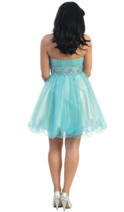 May Queen - MQ 698 Bejeweled Modified Straight A-line Cocktail Dress Cocktail Dresses 19 May Queen - MQ 698 Bejeweled Modified Straight A-line Cocktail Dress Cocktail Dresses