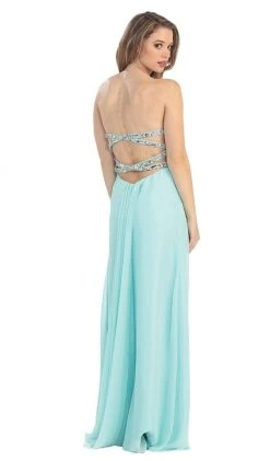 May Queen - MQ1026 Rhinestone-Encrusted Sweetheart Empire Chiffon Evening Dress Formal Gowns 12 May Queen - MQ1026 Rhinestone-Encrusted Sweetheart Empire Chiffon Evening Dress Formal Gowns