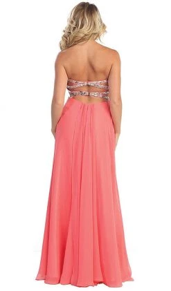 May Queen - MQ1026 Rhinestone-Encrusted Sweetheart Empire Chiffon Evening Dress Formal Gowns 15 May Queen - MQ1026 Rhinestone-Encrusted Sweetheart Empire Chiffon Evening Dress Formal Gowns