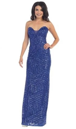 Formal Gowns May Queen - MQ1196 Sparkling Sequined Sweetheart Prom Gown