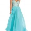 May Queen - MQ1201 Glistening Strapless Prom Dress With Long Tulle Skirt Formal Gowns 1 May Queen - MQ1201 Glistening Strapless Prom Dress With Long Tulle Skirt Formal Gowns