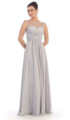 May Queen - MQ1266B Laced-Up Illusion Neck A-Line Prom Dress Formal Gowns 18 May Queen - MQ1266B Laced-Up Illusion Neck A-Line Prom Dress Formal Gowns