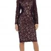 May Queen - MQ1458 Sequined Jewel Sheath Cocktail Dress Cocktail Dresses
