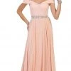 May Queen - MQ1540 Cold Shoulder Lace Prom Dress Formal Gowns