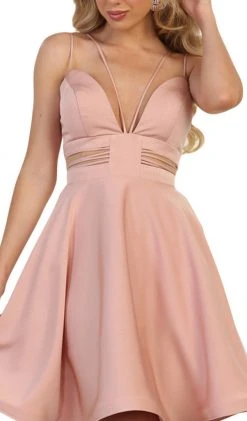 May Queen - MQ1566 Strappy Sweetheart A-Line Cocktail Dress Cocktail Dresses
