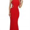 Formal Gowns May Queen - MQ1571 Sleeveless Banded Contoured Cutout Gown 1 Formal Gowns May Queen - MQ1571 Sleeveless Banded Contoured Cutout Gown