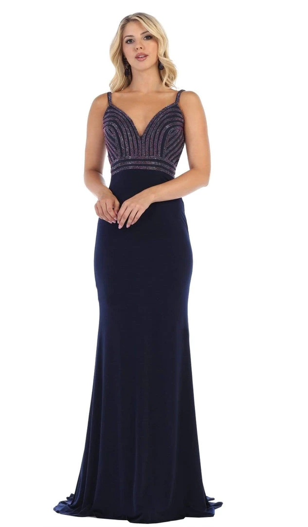 May Queen - MQ1587 Embellished Sweetheart Trumpet Evening Gown 3 May Queen - MQ1587 Embellished Sweetheart Trumpet Evening Gown