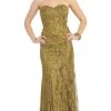 May Queen - MQ540 Strapless Sequined Lace Applique Dress 2 May Queen - MQ540 Strapless Sequined Lace Applique Dress