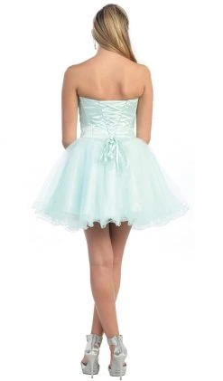 Cocktail Dresses May Queen - MQ873 Strapless Sweetheart Corset Cocktail Dress 24 Cocktail Dresses May Queen - MQ873 Strapless Sweetheart Corset Cocktail Dress