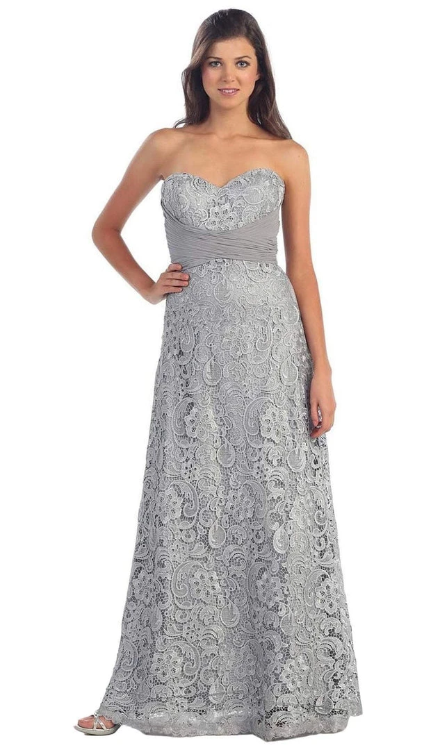 Formal Gowns May Queen - MQ888 Baroque Lace Sweetheart Evening Dress With Bolero 5 Formal Gowns May Queen - MQ888 Baroque Lace Sweetheart Evening Dress With Bolero