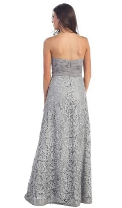 Formal Gowns May Queen - MQ888 Baroque Lace Sweetheart Evening Dress With Bolero 11 Formal Gowns May Queen - MQ888 Baroque Lace Sweetheart Evening Dress With Bolero