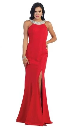 Formal Gowns May Queen - Open Back Long Prom Dress