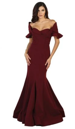 Formal Gowns May Queen - Pleated Sweetheart Mermaid Evening Dress
