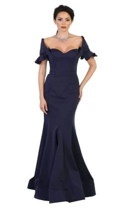 Formal Gowns May Queen - Pleated Sweetheart Mermaid Evening Dress
