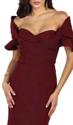 Formal Gowns May Queen - Pleated Sweetheart Mermaid Evening Dress