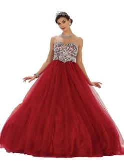 May Queen - Rhinestone Embellished Quinceanera Ballgown Formal Gowns 13 May Queen - Rhinestone Embellished Quinceanera Ballgown Formal Gowns