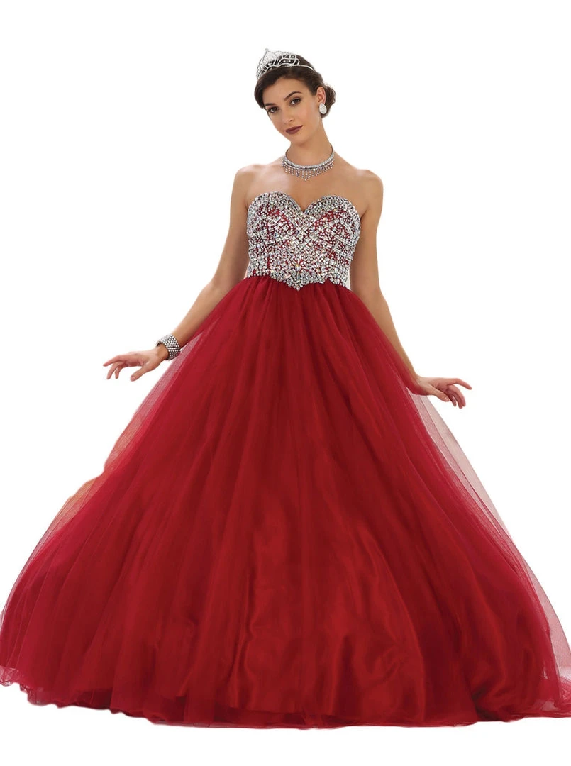 May Queen - Rhinestone Embellished Quinceanera Ballgown Formal Gowns 7 May Queen - Rhinestone Embellished Quinceanera Ballgown Formal Gowns