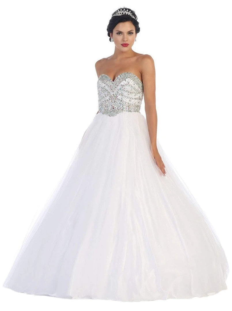 May Queen - Rhinestone Embellished Quinceanera Ballgown Formal Gowns 9 May Queen - Rhinestone Embellished Quinceanera Ballgown Formal Gowns