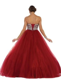 May Queen - Rhinestone Embellished Quinceanera Ballgown Formal Gowns 11 May Queen - Rhinestone Embellished Quinceanera Ballgown Formal Gowns