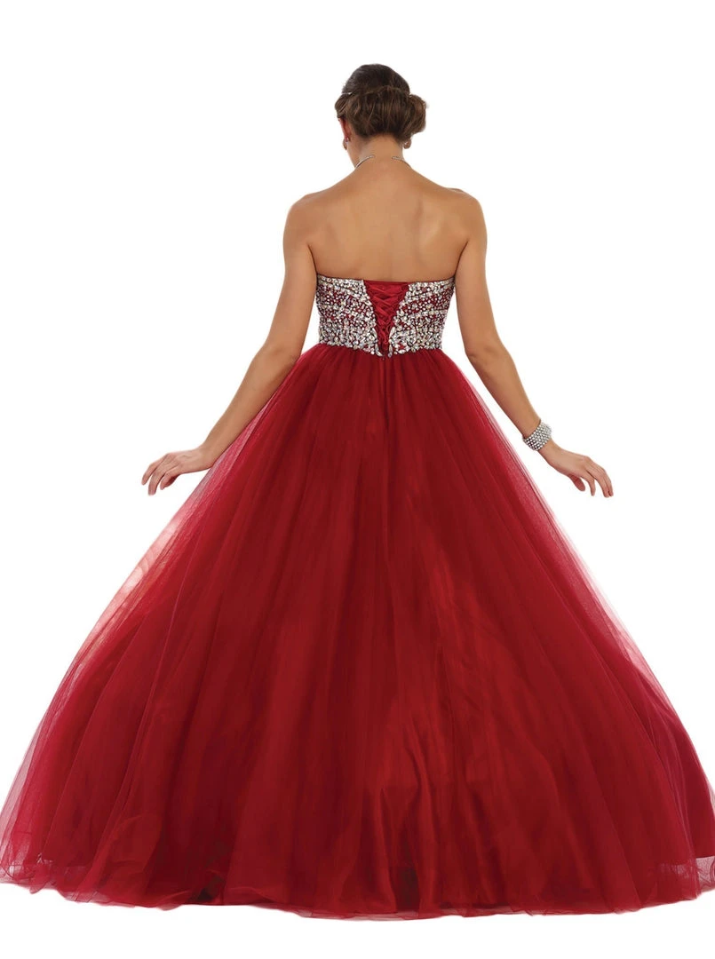 May Queen - Rhinestone Embellished Quinceanera Ballgown Formal Gowns 5 May Queen - Rhinestone Embellished Quinceanera Ballgown Formal Gowns