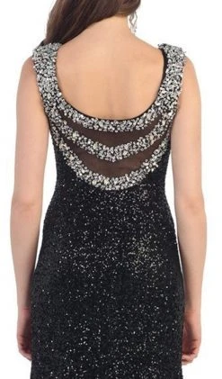 Formal Gowns May Queen - RQ-7209 Sequined V-neck Sheath Evening Gown 11 Formal Gowns May Queen - RQ-7209 Sequined V-neck Sheath Evening Gown