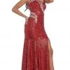 May Queen - RQ7246 Shimmering One Shoulder Evening Gown 1 May Queen - RQ7246 Shimmering One Shoulder Evening Gown