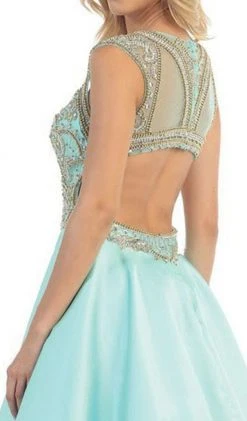 May Queen - RQ7392 Sleeveless Sequin Embellished Evening Ballgown Formal Gowns 13 May Queen - RQ7392 Sleeveless Sequin Embellished Evening Ballgown Formal Gowns