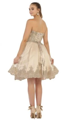 Cocktail Dresses May Queen - RQ7476 Sparkling Embroidered Sweetheart Cocktail Dress 10 Cocktail Dresses May Queen - RQ7476 Sparkling Embroidered Sweetheart Cocktail Dress