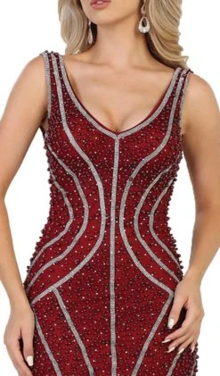 Formal Gowns May Queen - RQ7511 Sleeveless Embellished Mesh Evening Gown 9 Formal Gowns May Queen - RQ7511 Sleeveless Embellished Mesh Evening Gown