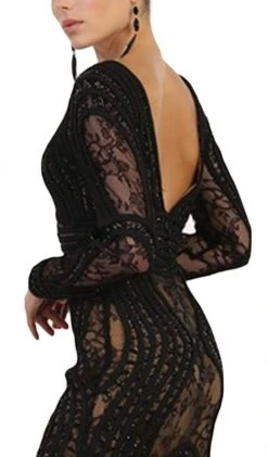 May Queen - RQ7515 Lace Embellished Bateau Mermaid Gown