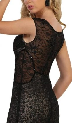 May Queen - RQ7628 Applique Cap Sleeve Bateau Trumpet Dress 10 May Queen - RQ7628 Applique Cap Sleeve Bateau Trumpet Dress