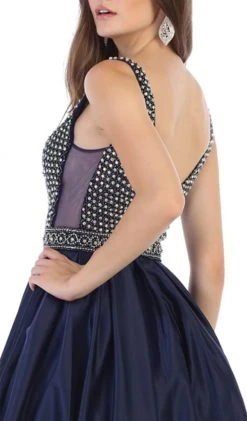 May Queen - RQ7680 Beaded Plunging V-Neck Ballgown Plus Size Dresses 11 May Queen - RQ7680 Beaded Plunging V-Neck Ballgown Plus Size Dresses