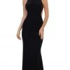 Formal Gowns May Queen - RQ7709 Plunging Scoop Back Velvet Gown