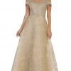 Formal Gowns May Queen - RQ7722 Embellished Off-Shoulder A-line Dress 2 Formal Gowns May Queen - RQ7722 Embellished Off-Shoulder A-line Dress