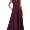 May Queen - RQ7723 Beaded Lace A-Line Evening Gown Formal Gowns
