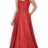 Formal Gowns May Queen - RQ7726 Scoop Pleated A-Line Evening Gown 1 Formal Gowns May Queen - RQ7726 Scoop Pleated A-Line Evening Gown