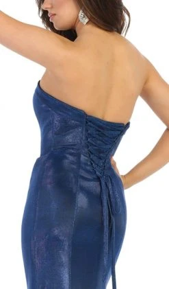 May Queen - RQ7764 Jeweled Sweetheart Mermaid Dress With Train Formal Gowns