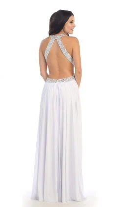 Formal Gowns May Queen - Ruched Halter A-Line Evening Gown 15 Formal Gowns May Queen - Ruched Halter A-Line Evening Gown