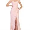 May Queen - Ruched Sweetheart Draping High Slit Dress MQ1718 - 1 Pc Mauve In Size 6 Available Formal Gowns 1 May Queen - Ruched Sweetheart Draping High Slit Dress MQ1718 - 1 Pc Mauve In Size 6 Available Formal Gowns