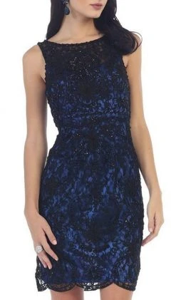 May Queen - Soutache Lace Illusion Bateau Sheath Cocktail Dress Cocktail Dresses 11 May Queen - Soutache Lace Illusion Bateau Sheath Cocktail Dress Cocktail Dresses