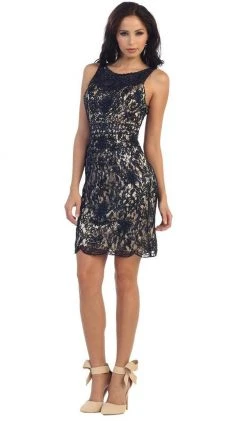 May Queen - Soutache Lace Illusion Bateau Sheath Cocktail Dress Cocktail Dresses 13 May Queen - Soutache Lace Illusion Bateau Sheath Cocktail Dress Cocktail Dresses