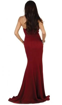 Formal Gowns May Queen - Strapless Glimmering Waist Evening Gown