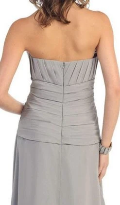 May Queen - Strapless Pleated A-Line Gown With Bolero MQ 630 - 1 Pc Teal In Size L Available